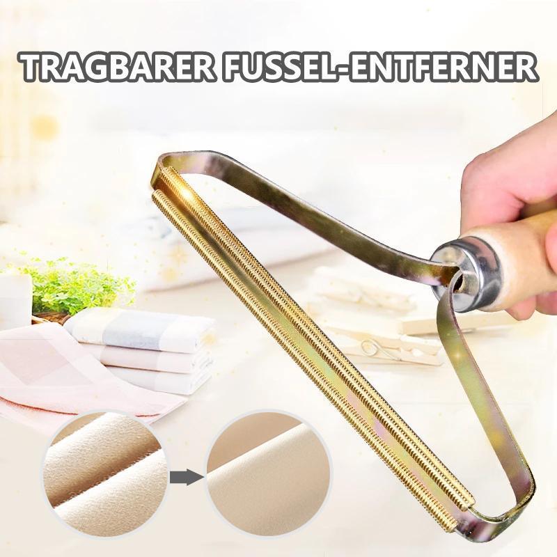 Lint Remover for Clothing & Upholstery | Copper Head & Wooden Handle | Gentle on Wool & Cashmere