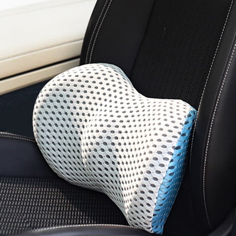 Lumbar Cushion | Orthopedic Memory Foam | Washable Cover & Adjustable Strap | Posture Support