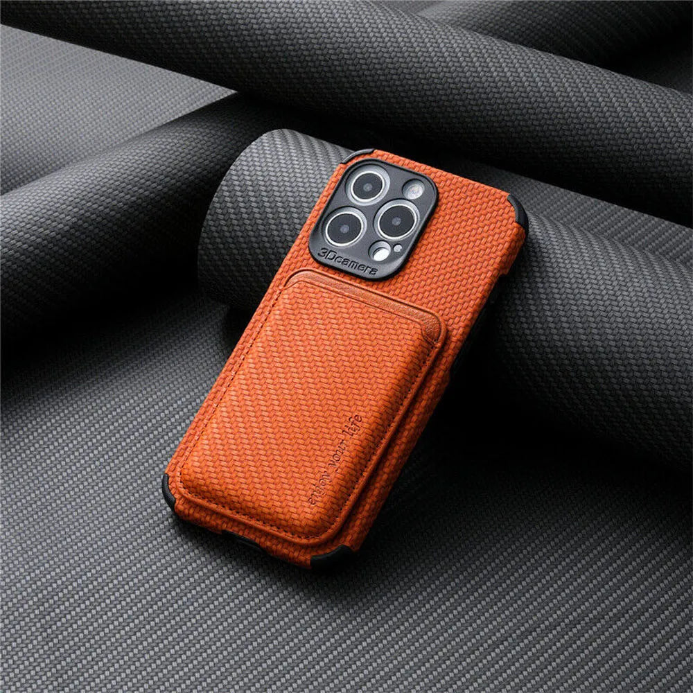 MagSafe-Compatible Phone Case | Slim Magnetic Wallet Design | Impact-Resistant Protection