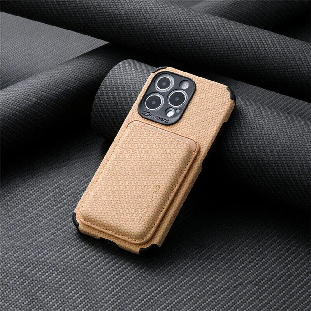 MagSafe-Compatible Phone Case | Slim Magnetic Wallet Design | Impact-Resistant Protection