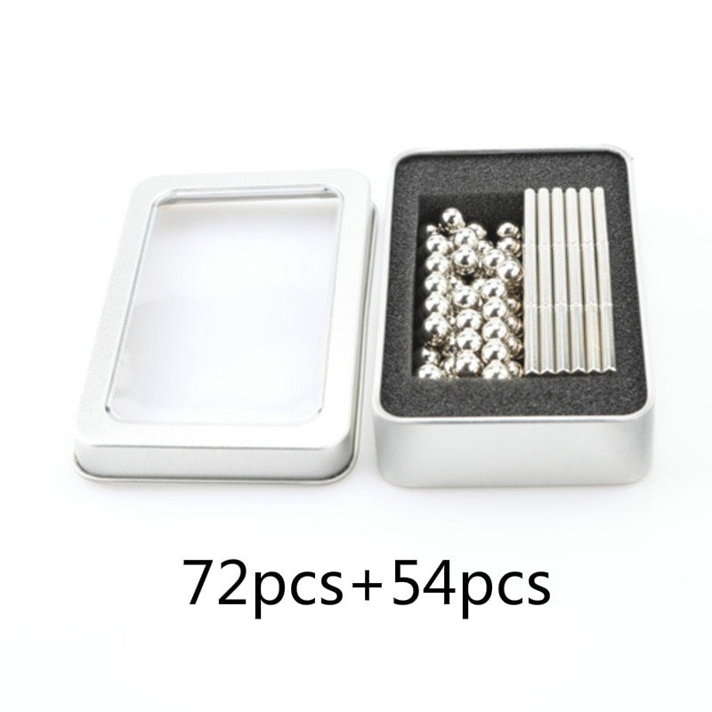 Magnetic Building Set | Steel Sticks & Balls | Creative Construction