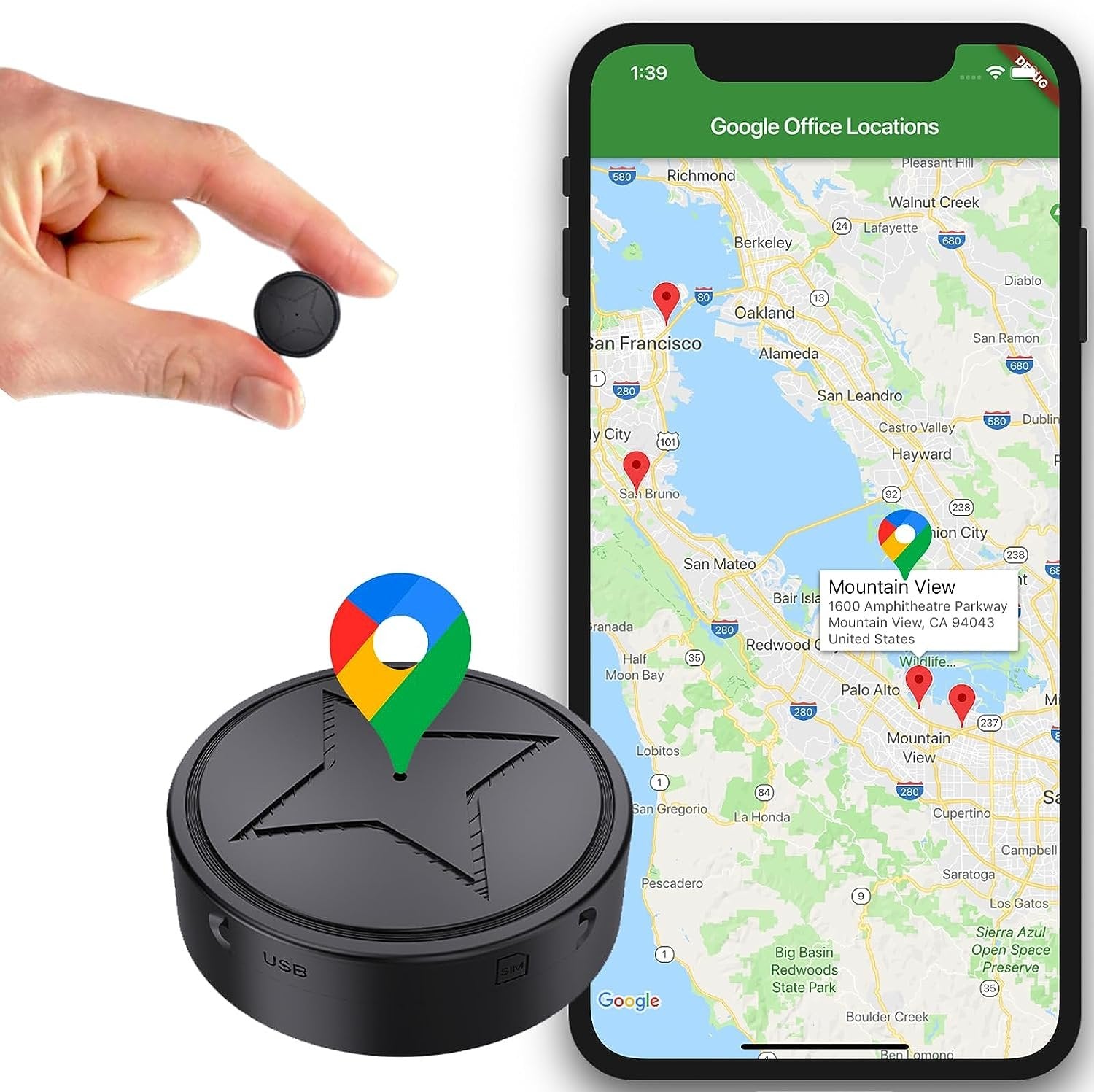 Magnetic GPS Tracker | High-Accuracy Real-Time Tracking | Magnetic Mount | Long Battery Life