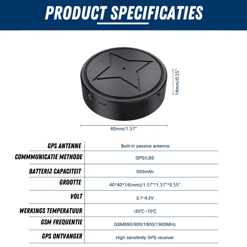 Magnetic GPS Tracker | High-Accuracy Real-Time Tracking | Magnetic Mount | Long Battery Life