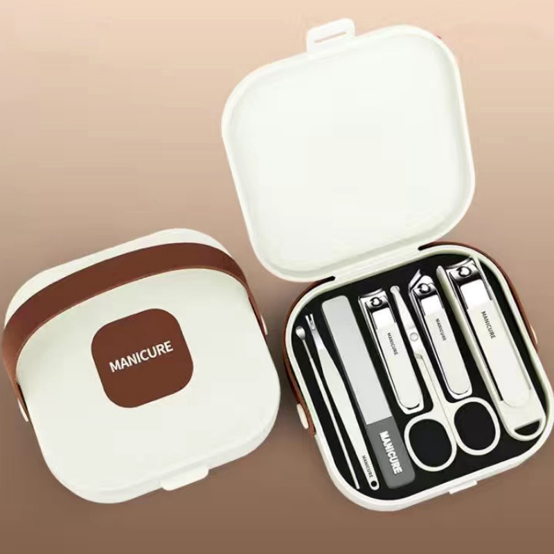 Manicure Kit | Portable 7-Piece Set | Premium Carbon Steel Tools | Travel-Friendly