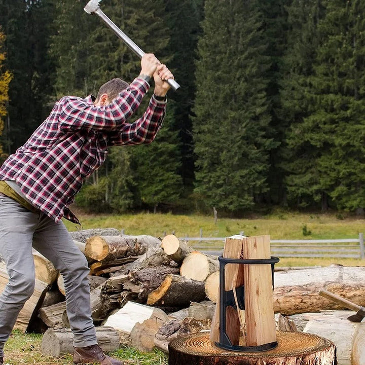 Manual Log Splitter | Compact Portable Design | Cast Iron Construction | Eco-Friendly