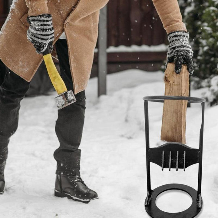Manual Log Splitter | Compact Portable Design | Cast Iron Construction | Eco-Friendly