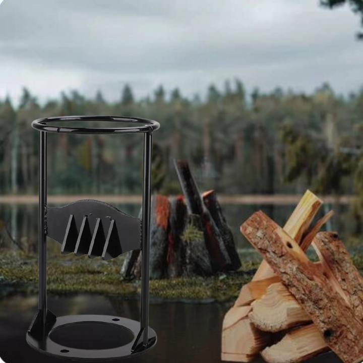 Manual Log Splitter | Compact Portable Design | Cast Iron Construction | Eco-Friendly