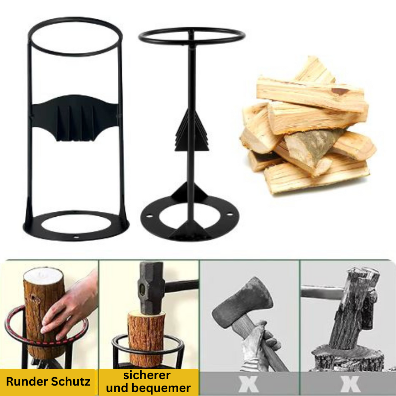 Manual Log Splitter | Compact Portable Design | Cast Iron Construction | Eco-Friendly
