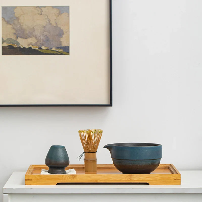 Matcha Bowl | Handcrafted Japanese Ceramic | Green Glazed Finish | Authentic Tea Experience