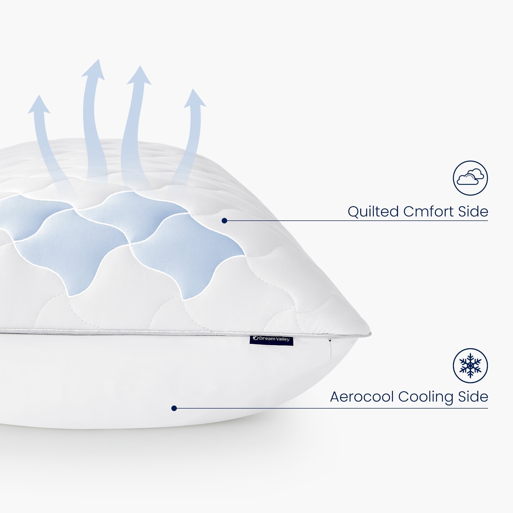 Maternity Body Pillow | Adjustable Dual-Sided | Breathable Cooling Fabric | Full-Length Support