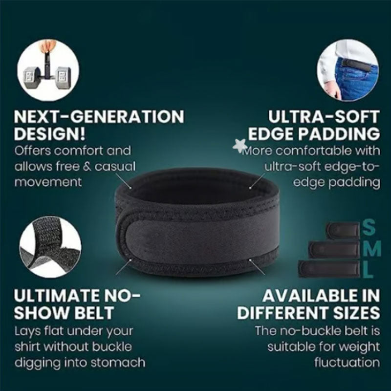 Men's Belt | Buckleless Minimalist Design | Durable Flexible Construction | Comfortable Fit