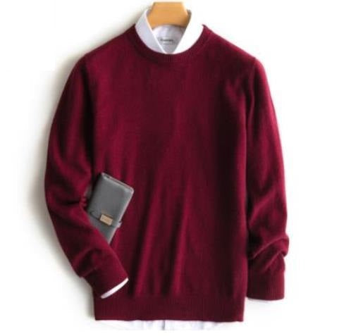 Men's Cashmere Sweater | Classic Crew & V-Neck | Soft & Durable | Comfortable Fit