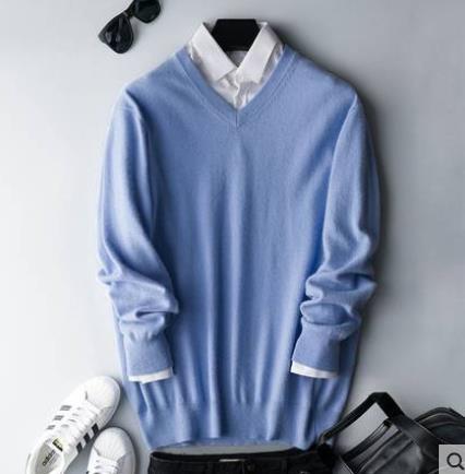 Men's Cashmere Sweater | Classic Crew & V-Neck | Soft & Durable | Comfortable Fit