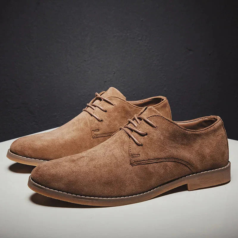 Men's Derby Shoes | Premium Suede Upper | Flexible Cushioned Sole | All-Day Comfort