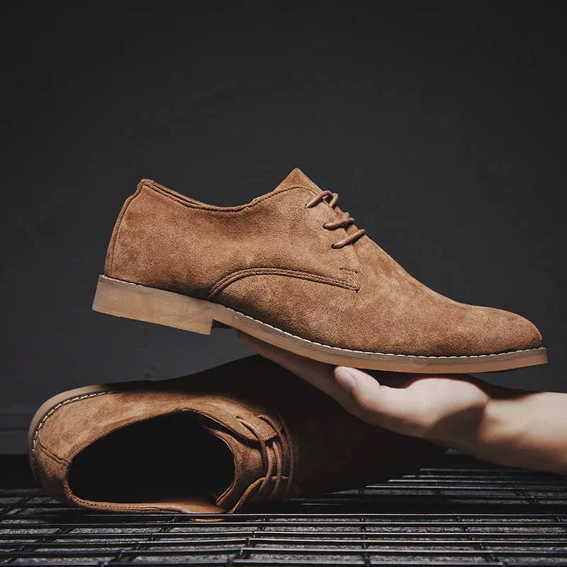 Men's Derby Shoes | Premium Suede Upper | Flexible Cushioned Sole | All-Day Comfort