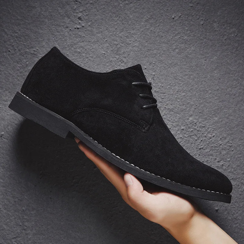 Men's Derby Shoes | Premium Suede Upper | Flexible Cushioned Sole | All-Day Comfort