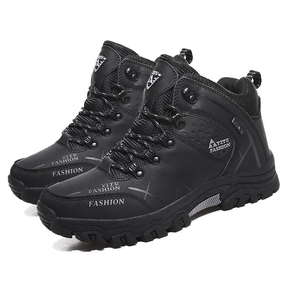 Men's Hiking Boots | Fleece Lined | Waterproof & Non-Slip Rubber Sole