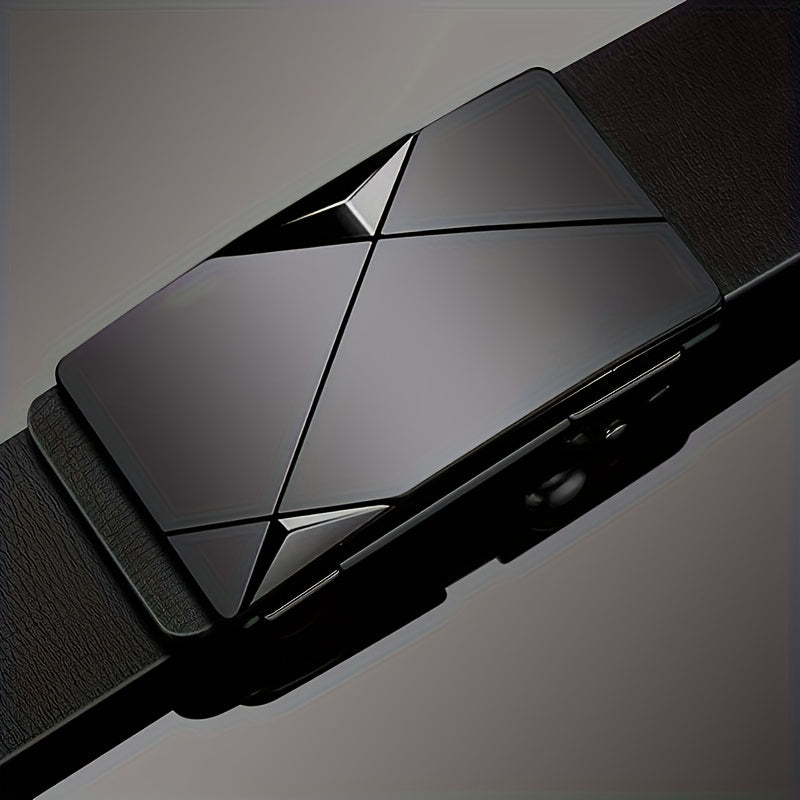 Men's Leather Belt | Automatic Ratchet Buckle | Full-Grain Cowhide Leather | Comfortable Fit