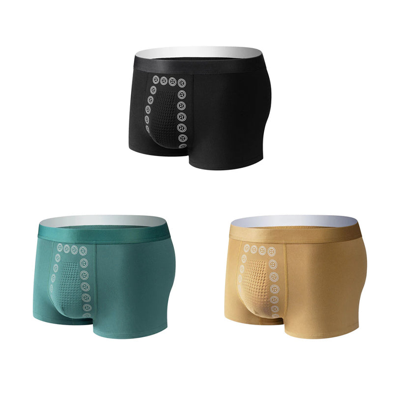 Men's Magnetic Massage Briefs | Ergonomic U-Pouch & Body-Shaping Support | Breathable Stretch Fabric