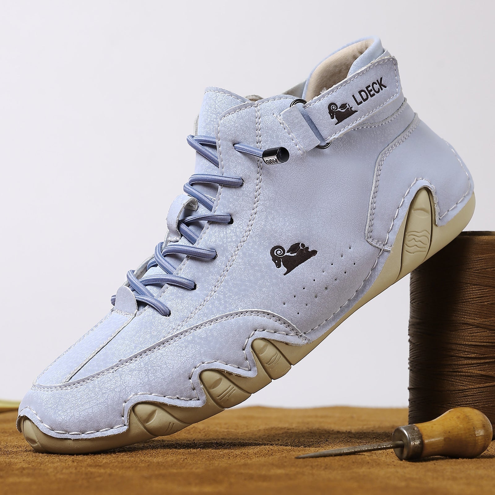 Men's Mid-Top Barefoot Shoes | Minimalist Ground-Feel Design | Leather Upper & Featherlight Sole