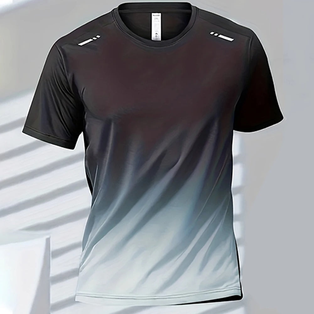 Men's Ombre Performance Tee | Moisture-Wicking & Quick-Dry | Lightweight & Breathable