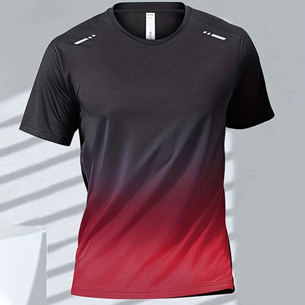 Men's Ombre Performance Tee | Moisture-Wicking & Quick-Dry | Lightweight & Breathable