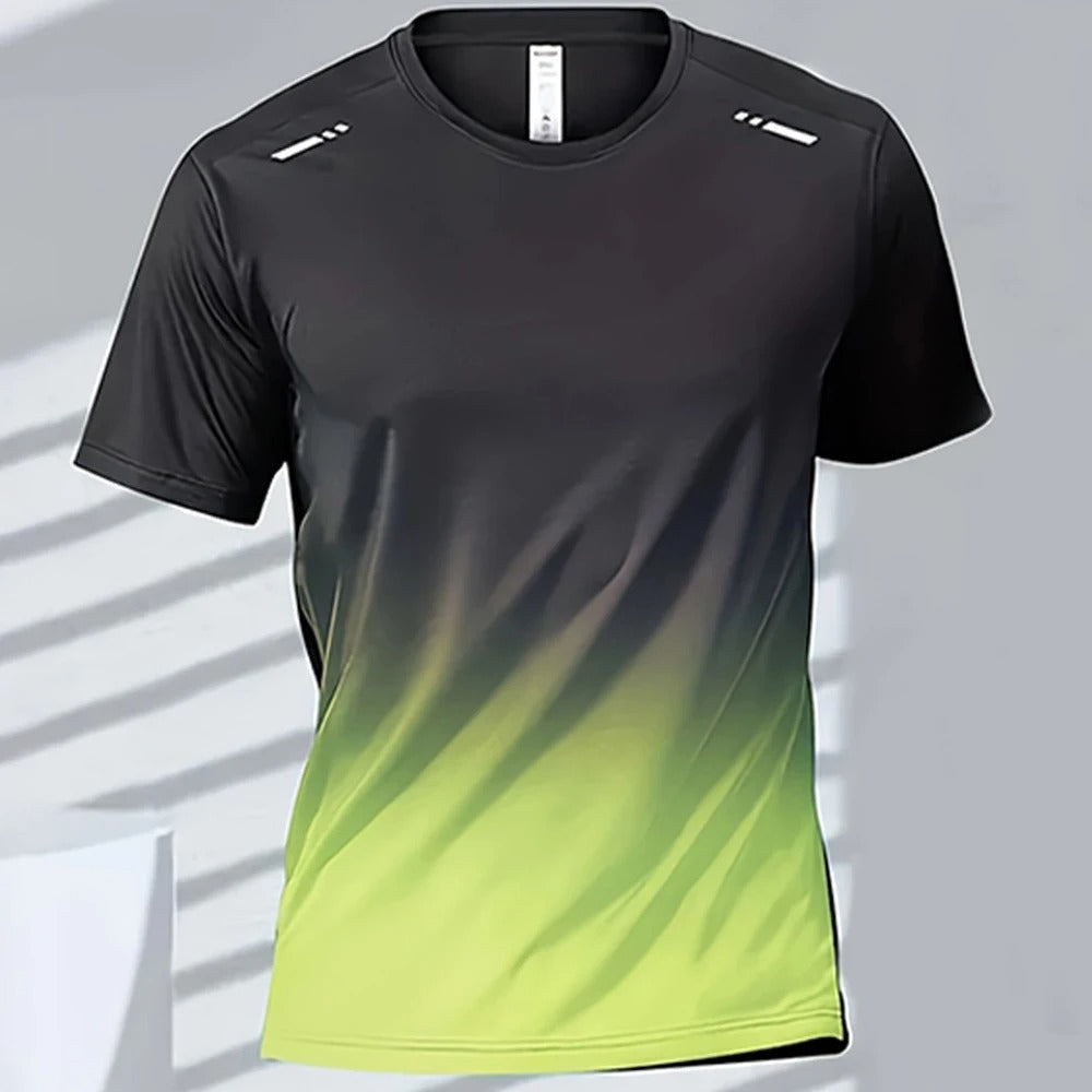 Men's Ombre Performance Tee | Moisture-Wicking & Quick-Dry | Lightweight & Breathable