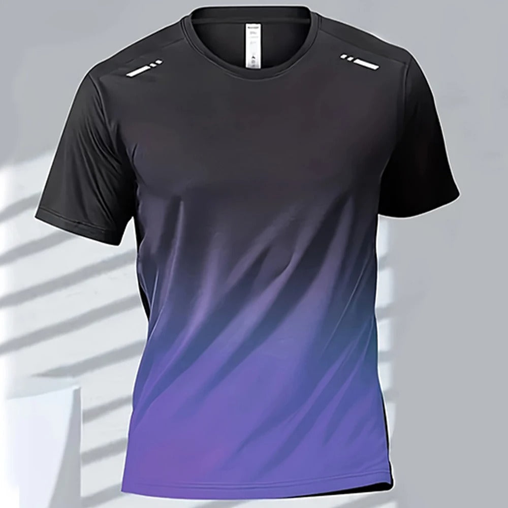 Men's Ombre Performance Tee | Moisture-Wicking & Quick-Dry | Lightweight & Breathable