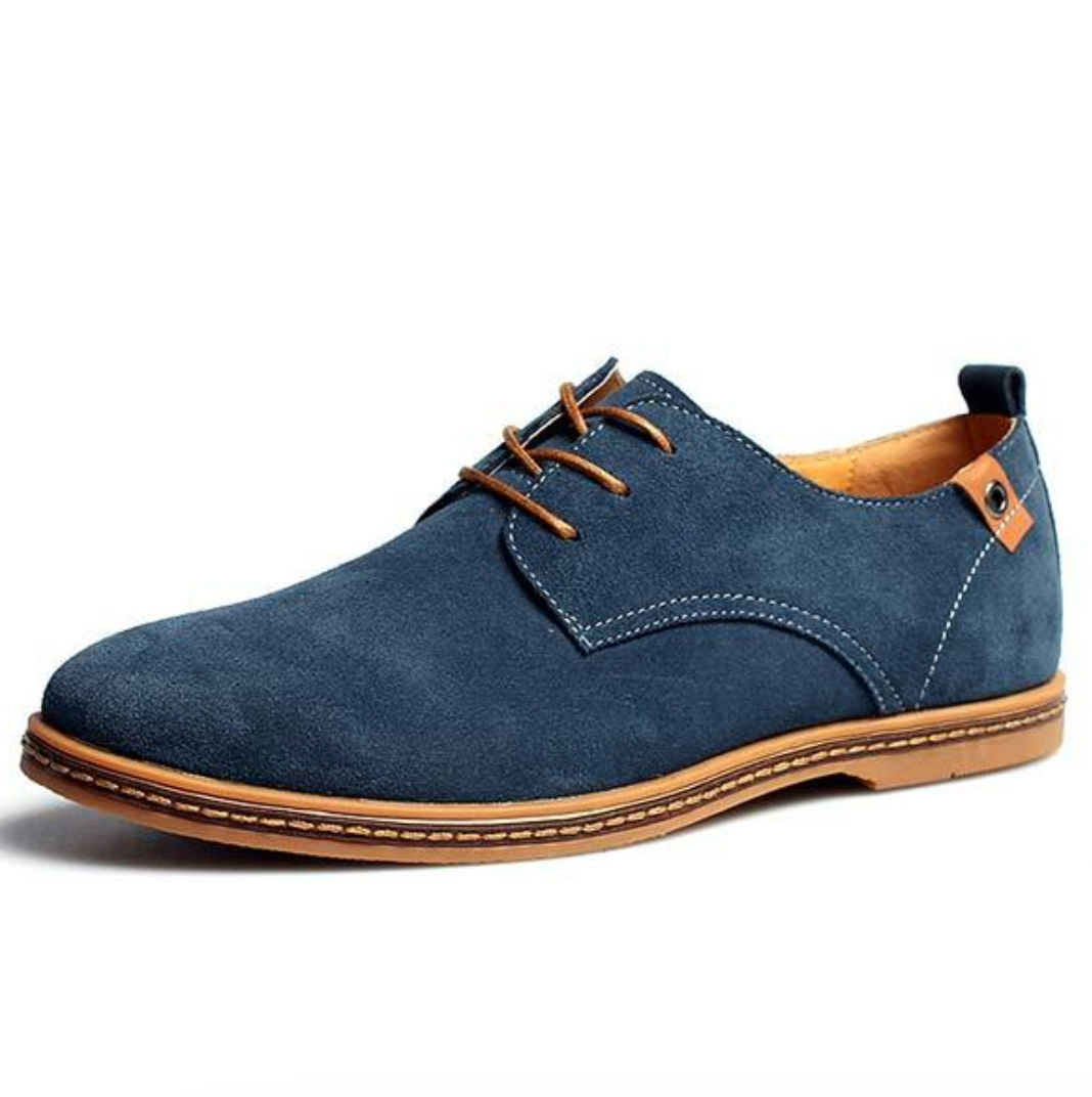 Men's Oxford Shoes | Lace-Up Classic Style | Vegan Suede Upper | Comfortable Fit
