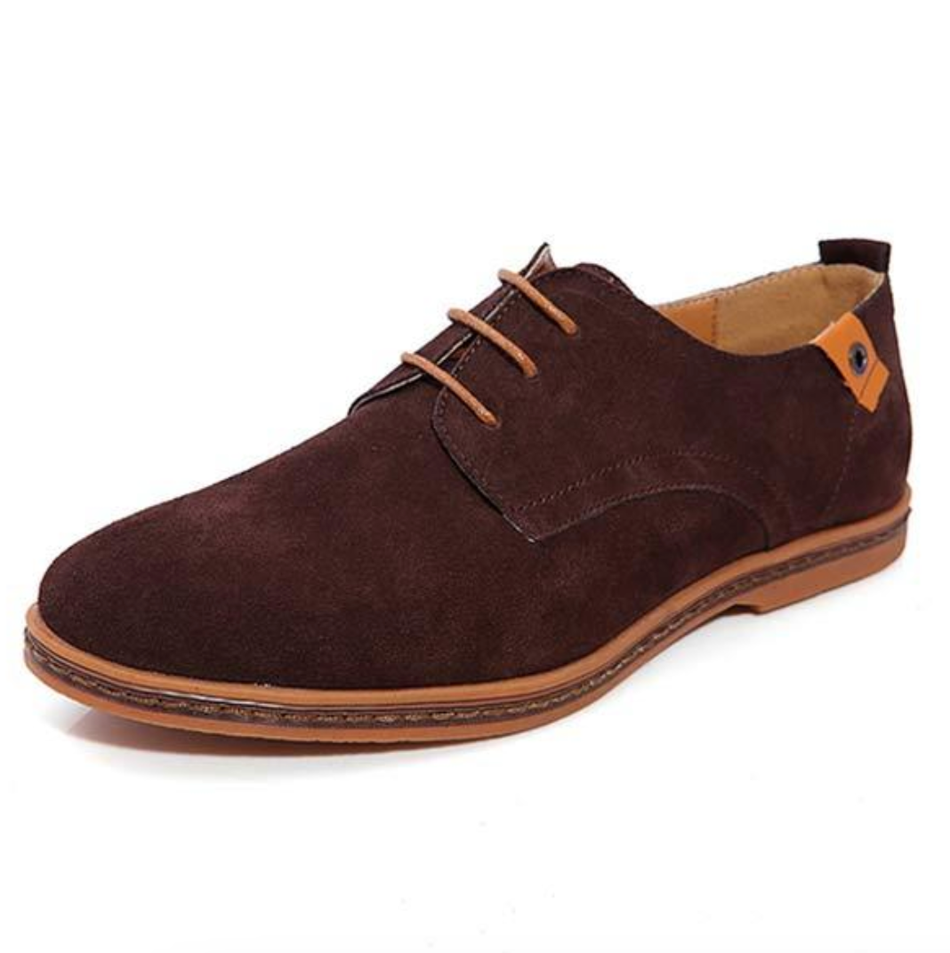 Men's Oxford Shoes | Lace-Up Classic Style | Vegan Suede Upper | Comfortable Fit