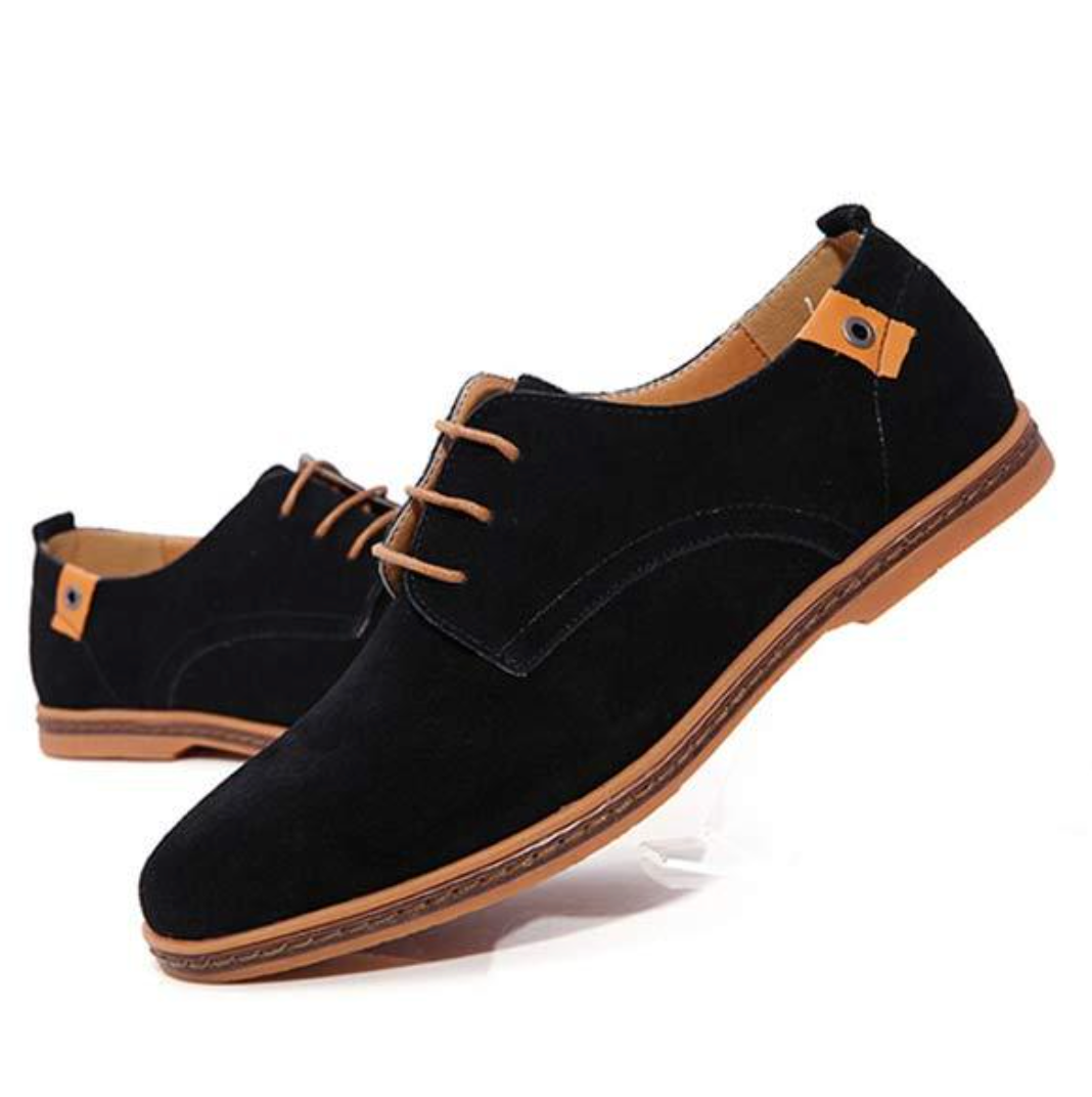 Men's Oxford Shoes | Lace-Up Classic Style | Vegan Suede Upper | Comfortable Fit