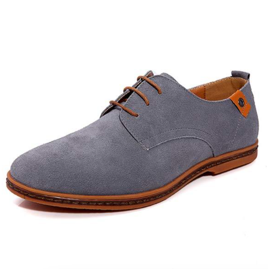 Men's Oxford Shoes | Lace-Up Classic Style | Vegan Suede Upper | Comfortable Fit