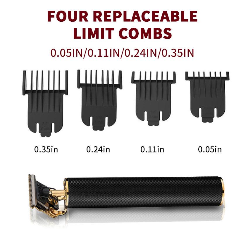 Men's Precision Hair Trimmer | Cordless T-Blade Zero-Gap | USB Rechargeable & Long Battery Life