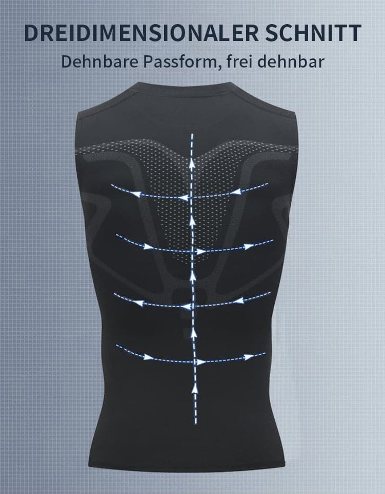 Men's Shaping Vest | Seamless Ultra-Thin Compression | Neoprene Blend | Comfortable Fit