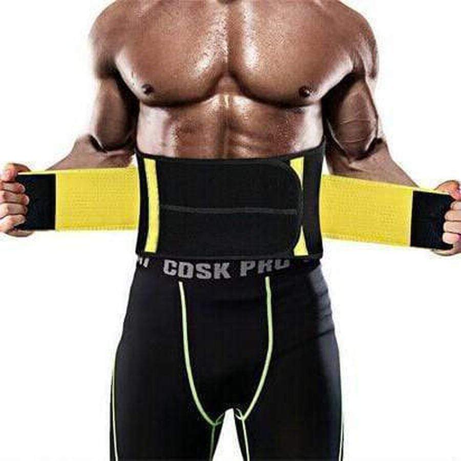 Men's Waist Trainer | Heat-Boosting Sweat Trimmer | Back Support & Posture | Comfortable Fit