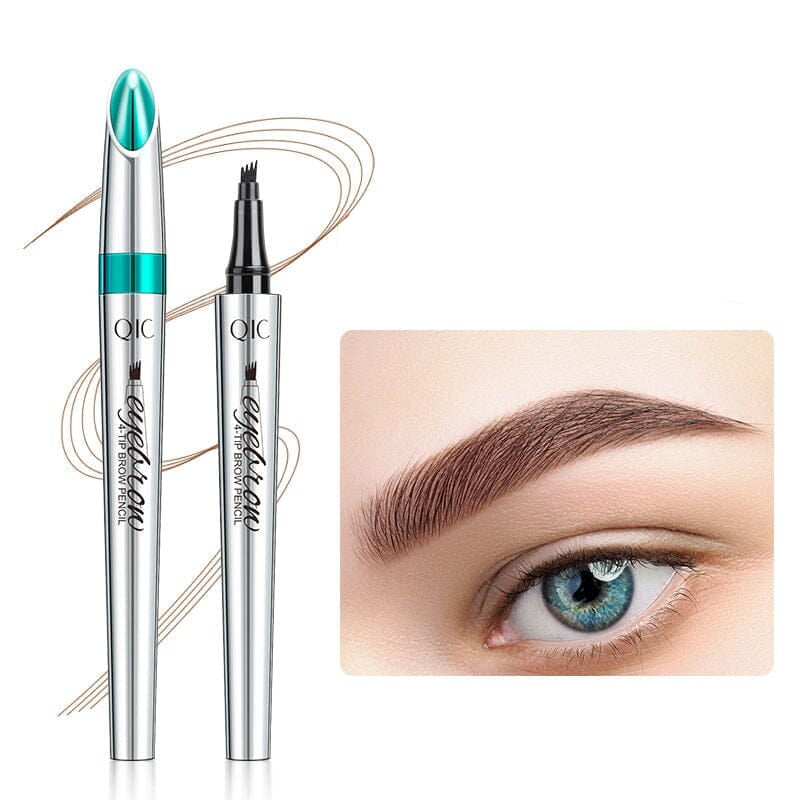 Microblading Brow Pencil | 4-Prong Tip | Waterproof & Smudge-Proof | Natural Finish