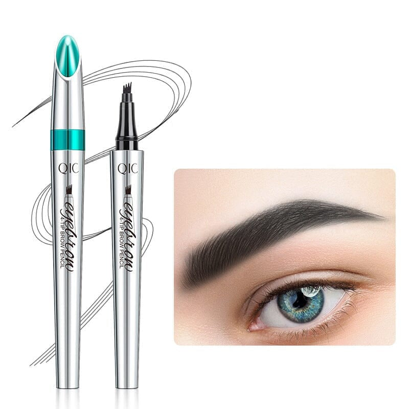 Microblading Brow Pencil | 4-Prong Tip | Waterproof & Smudge-Proof | Natural Finish