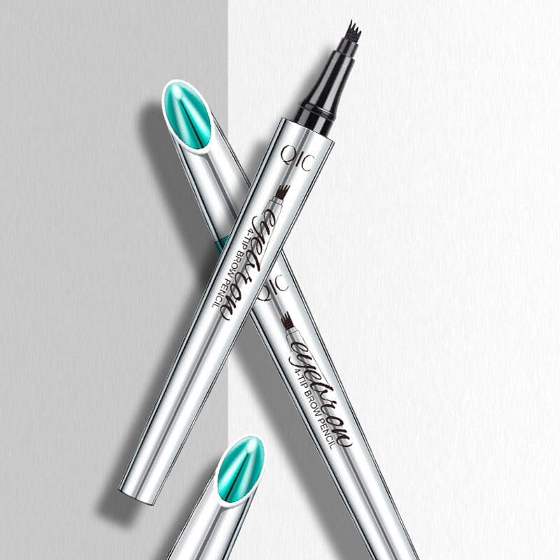 Microblading Brow Pencil | 4-Prong Tip | Waterproof & Smudge-Proof | Natural Finish
