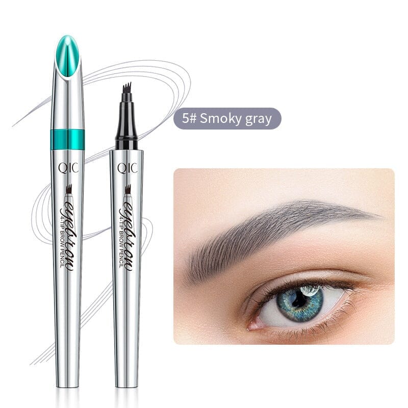 Microblading Brow Pencil | 4-Prong Tip | Waterproof & Smudge-Proof | Natural Finish