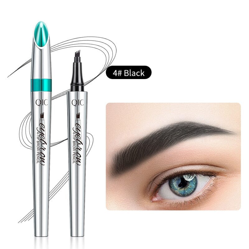 Microblading Brow Pencil | 4-Prong Tip | Waterproof & Smudge-Proof | Natural Finish