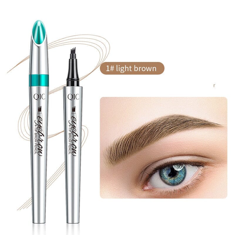 Microblading Brow Pencil | 4-Prong Tip | Waterproof & Smudge-Proof | Natural Finish