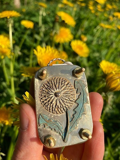 Mini Flower Press | Handcrafted Silver & Brass | 10 Reusable Blotter Sheets | Travel Size