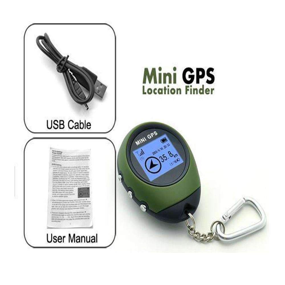 Mini GPS Tracker | Keychain Navigation | Distance Logging & Long Battery Life