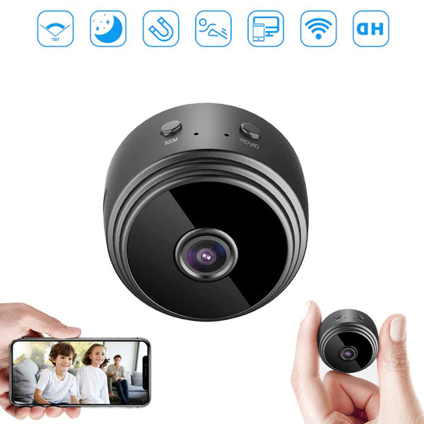 Mini WiFi Camera | Full HD Night Vision | Motion Detection & SD Card Slot | Home & Baby Monitoring