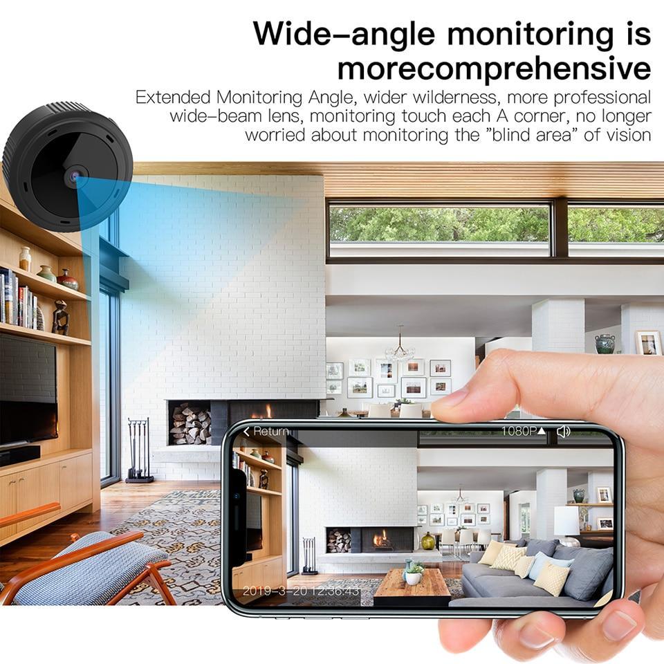 Mini WiFi Camera | Full HD Night Vision | Motion Detection & SD Card Slot | Home & Baby Monitoring
