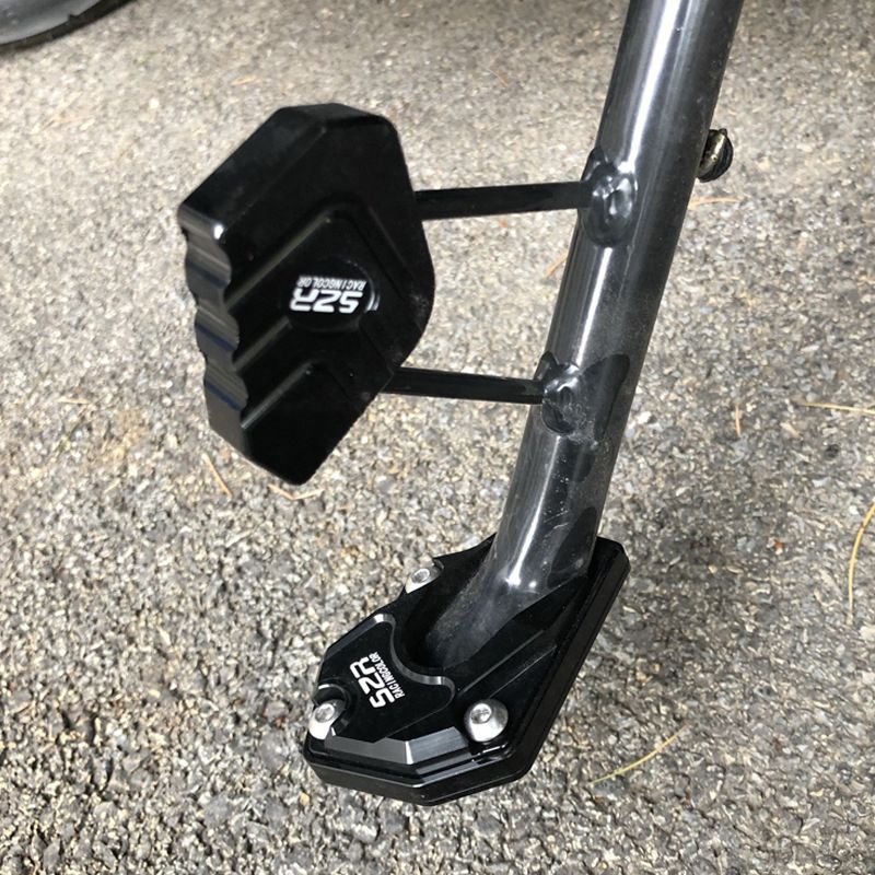 Motorcycle Kickstand Enlarger Plate | Aluminum Non-Slip Extension | Easy Mount | Prevents Sinking