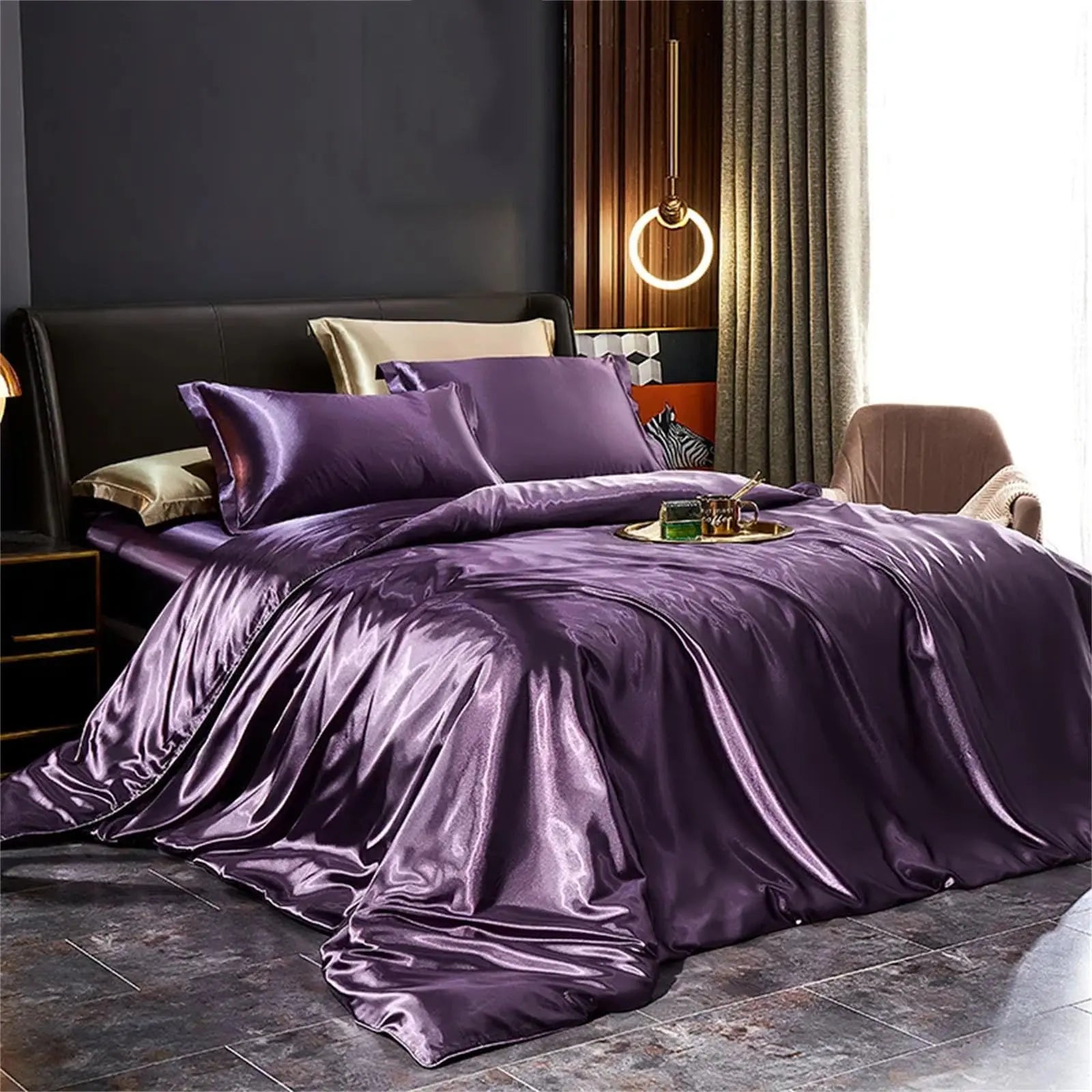 Mulberry Silk Bedding Set | Temperature-Regulating Luxury | 4-Piece Duvet Cover & Pillowcases