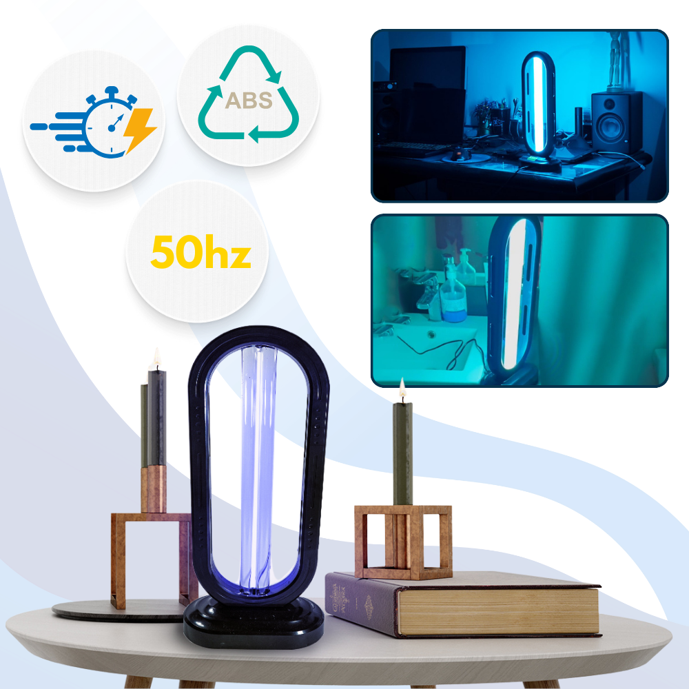 Multi-Surface UV-C Disinfectant Bulb | Sterilizes Bed Bugs & Germs | 3-Mode Timer & Remote