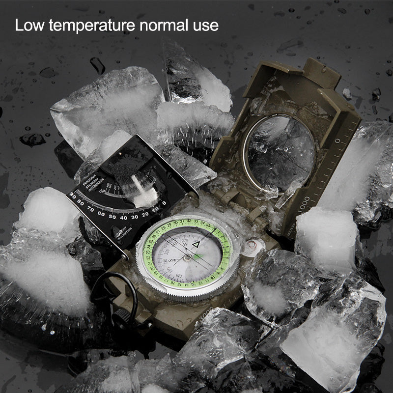 Navigation Compass | Sighting Lens & Clinometer | Luminous Dial | Waterproof Aluminum Case