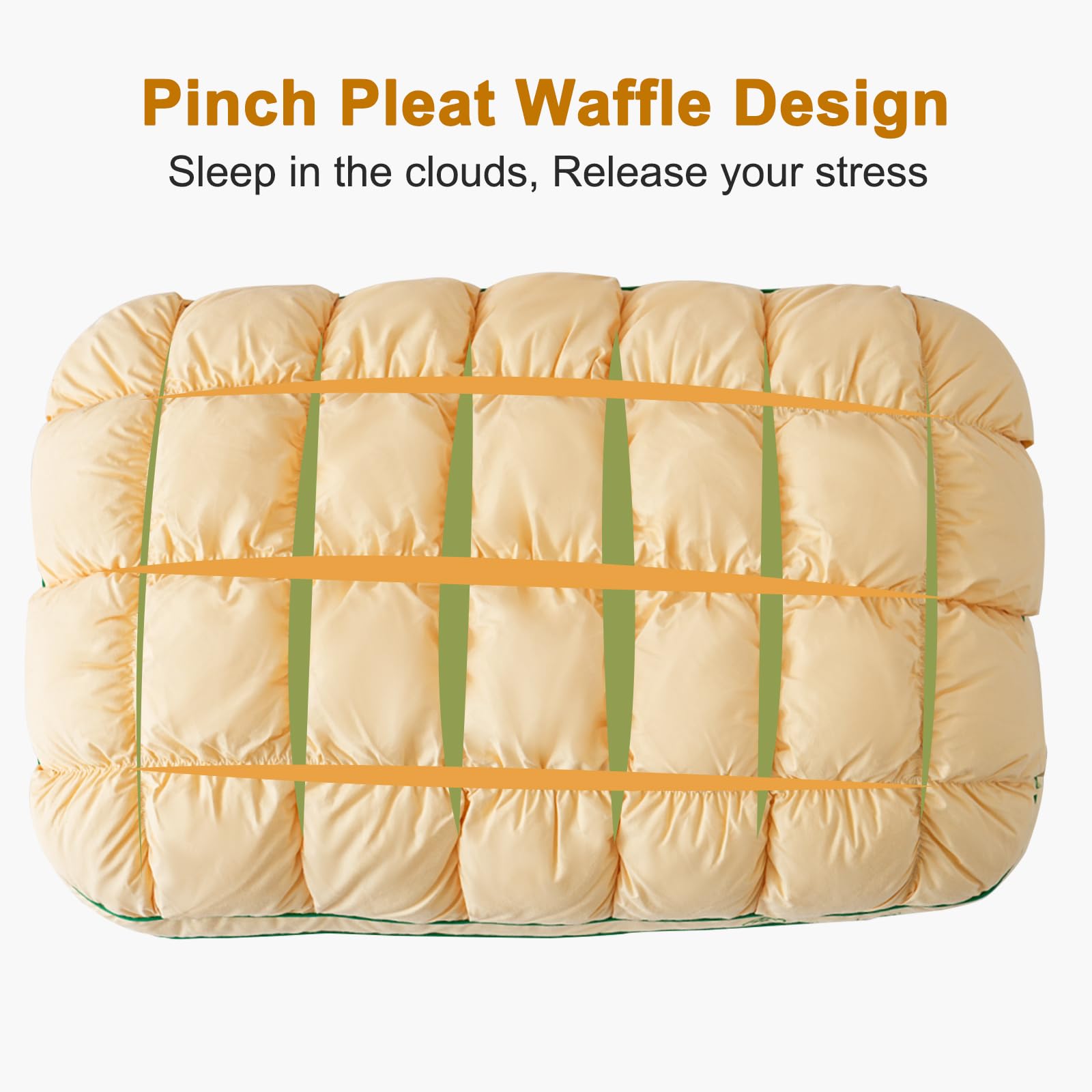 Neck Pillow | Fluffy Cotton & Polyester Fill | Ergonomic Rounded Design | Machine-Washable Cover